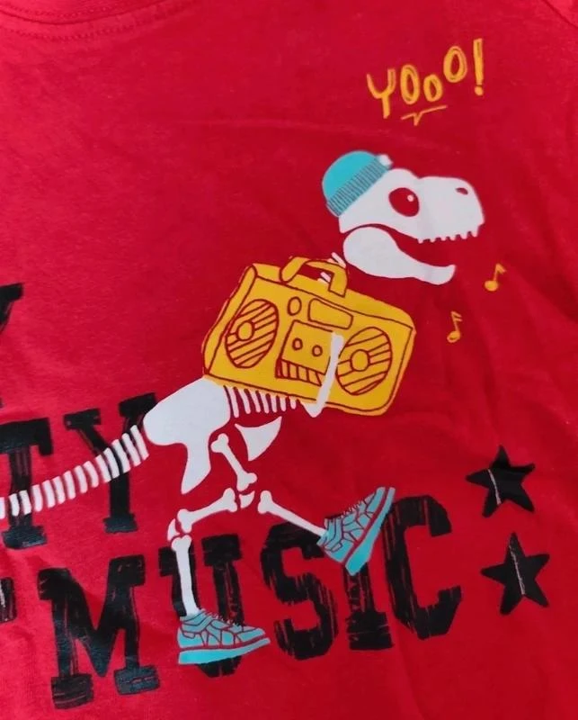 T-shirt ML dino 🧸 Taille 2 ans 🧸 Tissaia – photo 3